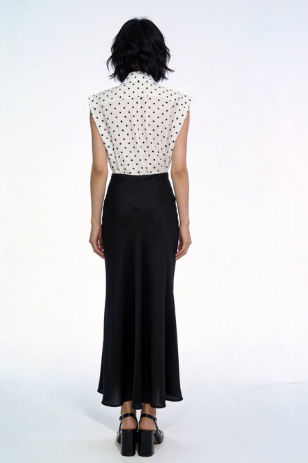 Viaa High-Waist Flowing Maxi Skirt