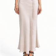 Viaa High-Waist Flowing Maxi Skirt