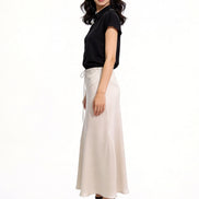 Viaa High-Waist Flowing Maxi Skirt