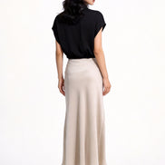 Viaa High-Waist Flowing Maxi Skirt
