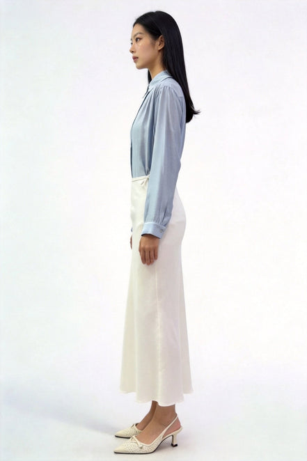 Viaa High-Waist Flowing Maxi Skirt