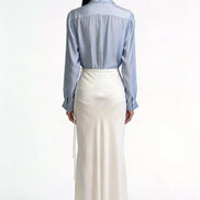 Viaa High-Waist Flowing Maxi Skirt