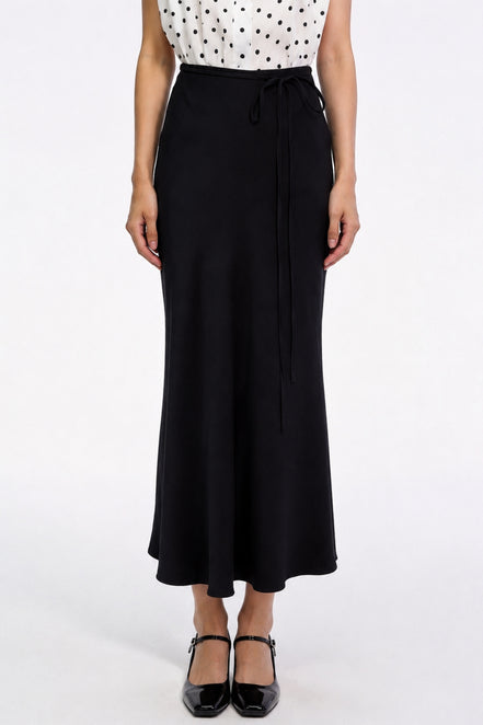 Viaa High-Waist Flowing Maxi Skirt