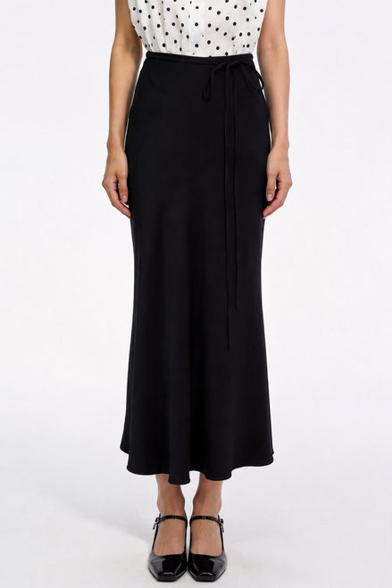 Viaa High-Waist Flowing Maxi Skirt