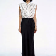 Viaa High-Waist Flowing Maxi Skirt