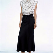 Viaa High-Waist Flowing Maxi Skirt