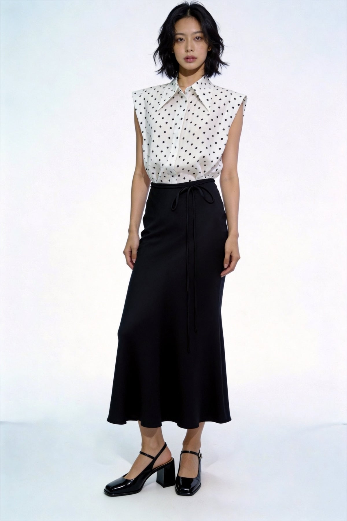 Viaa High-Waist Flowing Maxi Skirt