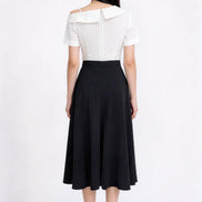 Virethea Fluid A-Line Midi Skirt