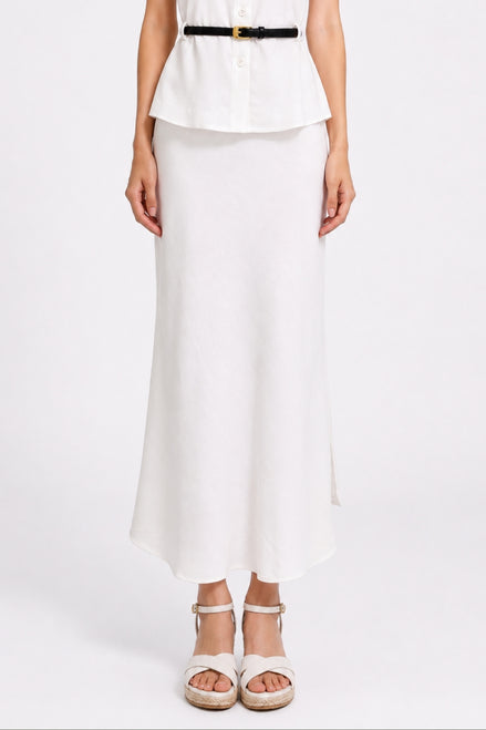 Xanthe Fluid High-Waisted Midi Skirt