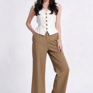 Belen Tailored V-Neck Vest