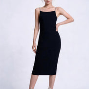 Zadie Chain-Strap Column Midi Dress