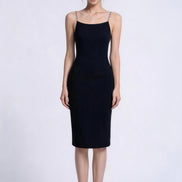 Zadie Chain-Strap Column Midi Dress