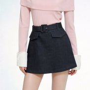 Zayra Belted Tailored Skorts