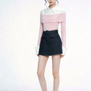 Zayra Belted Tailored Skorts