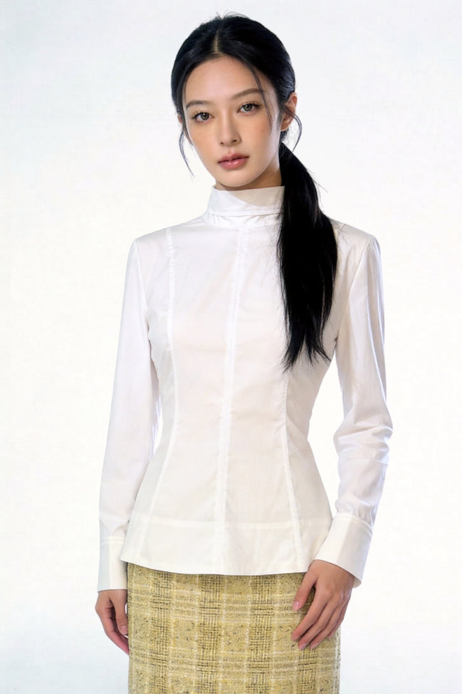 Zephyra High-Low Panel Blouse