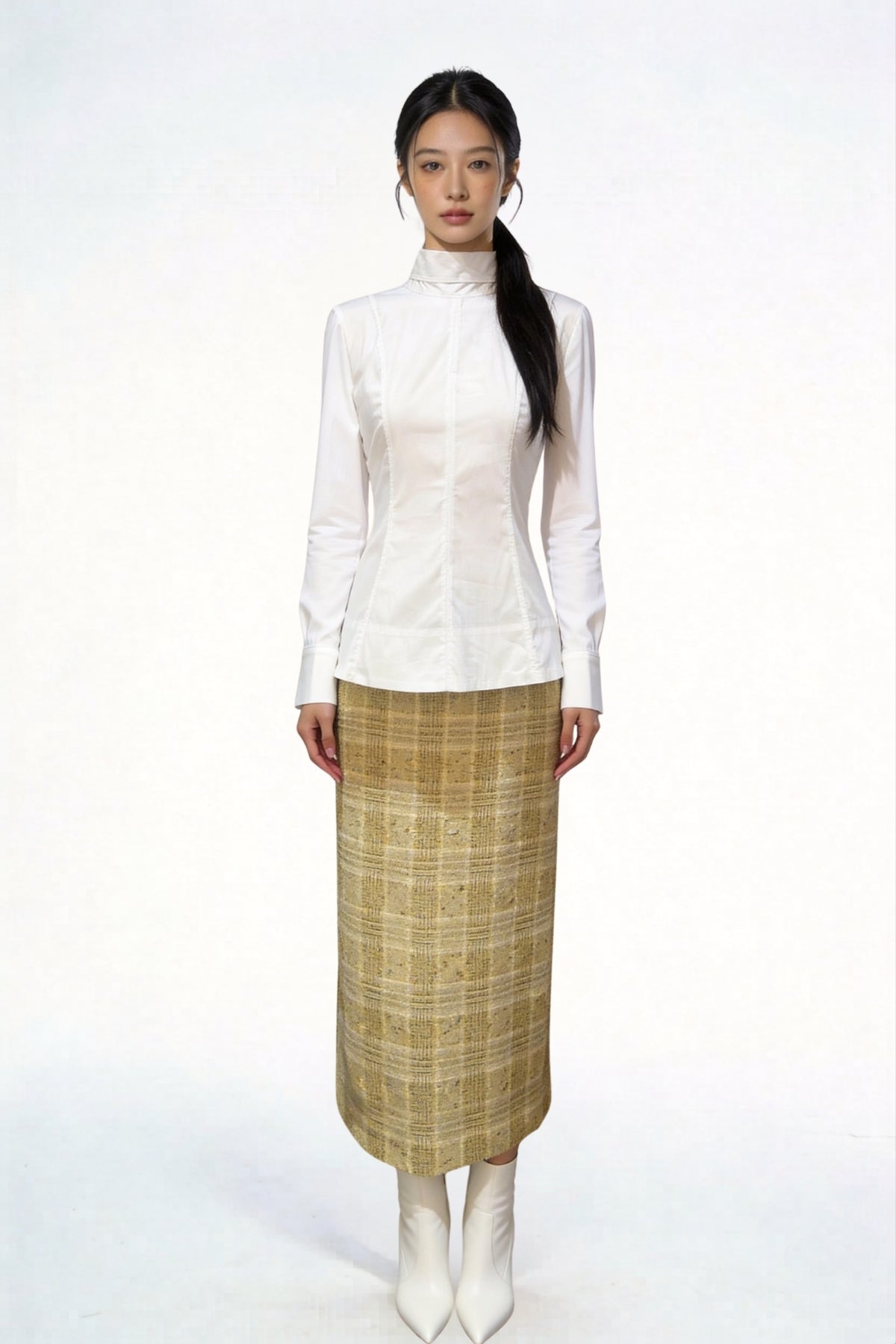 Zephyra High-Low Panel Blouse