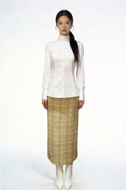 Zephyra High-Low Panel Blouse