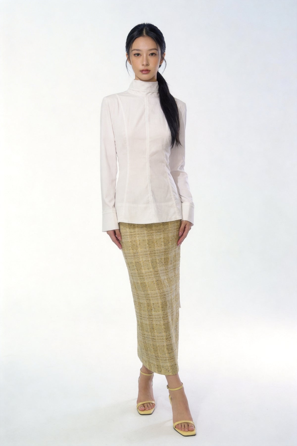 Zephyra High-Low Panel Blouse