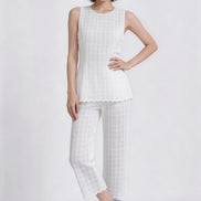 Zinnia Scalloped Eyelet Lace Top