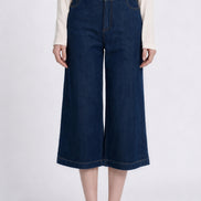 Zuelle High-Waisted Wide-Leg Denim Trousers
