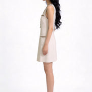 Sistine Embellished Tweed Mini Dress