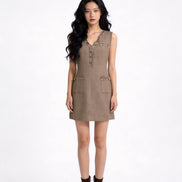 Sistine Embellished Tweed Mini Dress