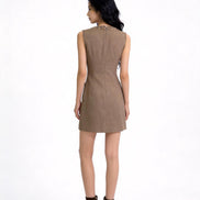 Sistine Embellished Tweed Mini Dress
